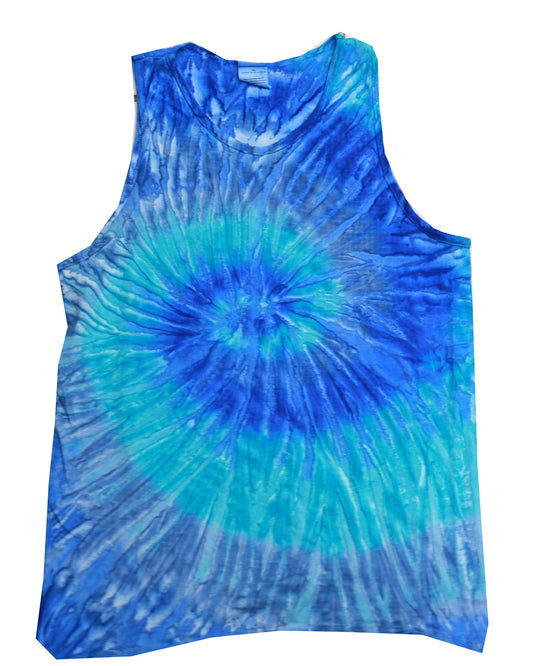 Unisex 100% Cotton Tank Top - Blue Jerry