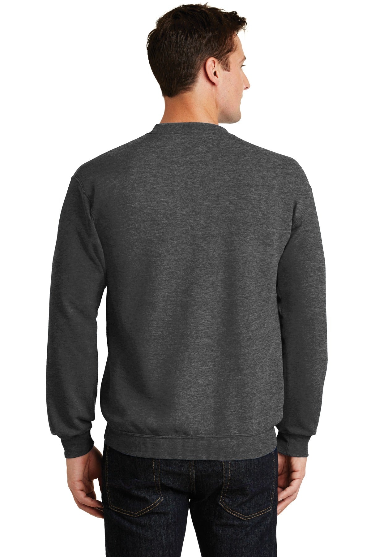 Unisex Core Fleece Crewneck Sweatshirt - Dark Heather Gray