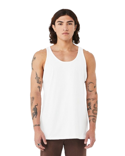 Unisex Heather CVC Tank - Solid White Blend