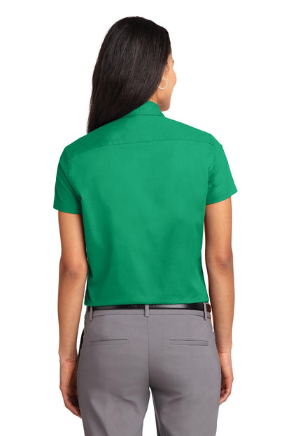 Women's Short Sleeve Easy Care Shirt - Court Green
