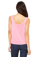 Women's Flowy Boxy Tank - Neon Pink