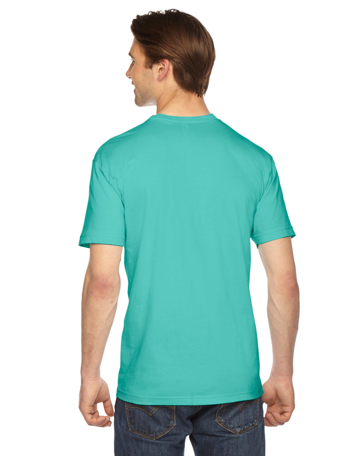 Unisex Fine Jersey Short-Sleeve V-Neck T-Shirt - Mint