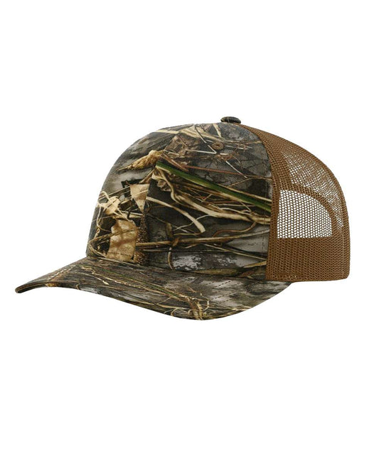 Patterned Snapback Trucker Cap - Realtree Max 7/ Buck