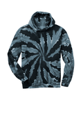 Unisex Tie-Dye Pullover Hoodie - Black