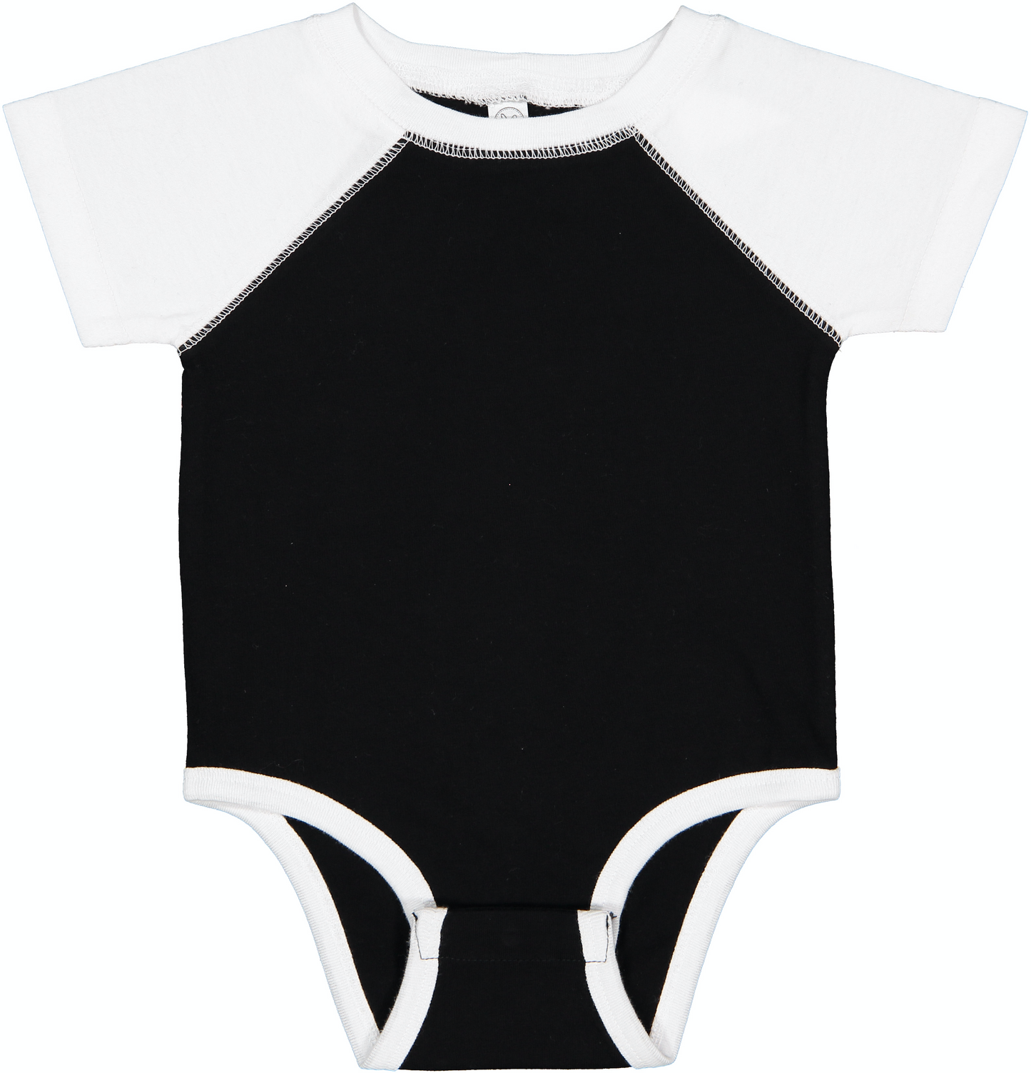 Infant Baseball Bodysuit - Black / White