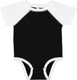 Rabbit Skins RS4430 - Infant Baseball Bodysuit - Black / White