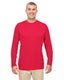 UltraClub 8622 - Men's Cool & Dry Performance Long-Sleeve Top - Red