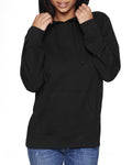 Unisex French Terry Pullover Hoodie - Black / Black
