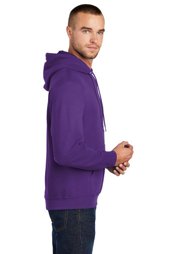 Unisex Core Fleece Pullover Hoodie - Team Purple