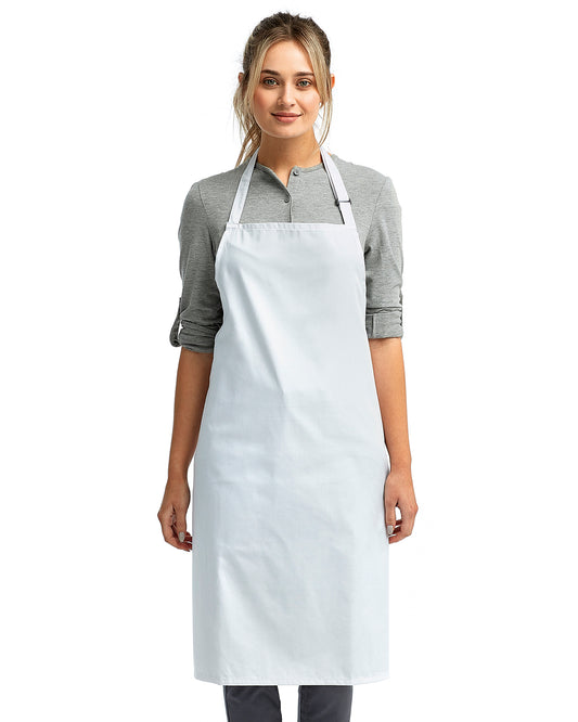 Unisex Recycled Bib Apron - White