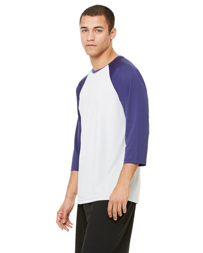Unisex Baseball T-Shirt - Sport Silver / Sport Navy