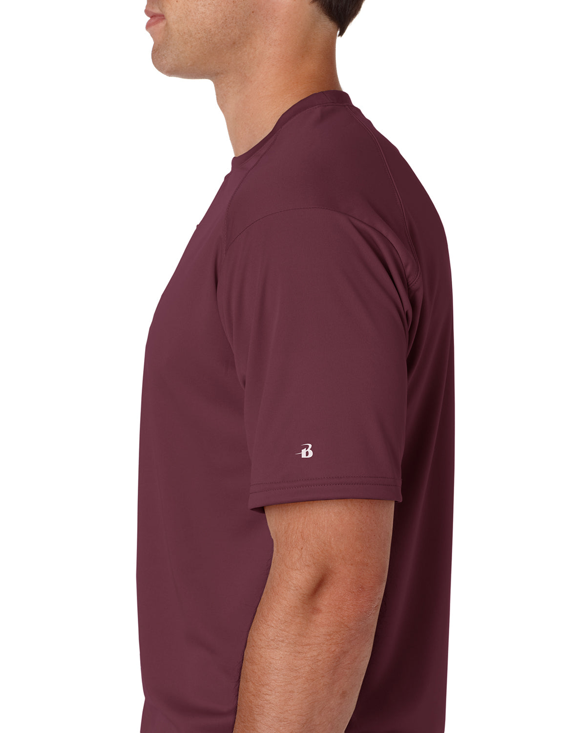 B-Core Sport Shoulders T-Shirt - Maroon