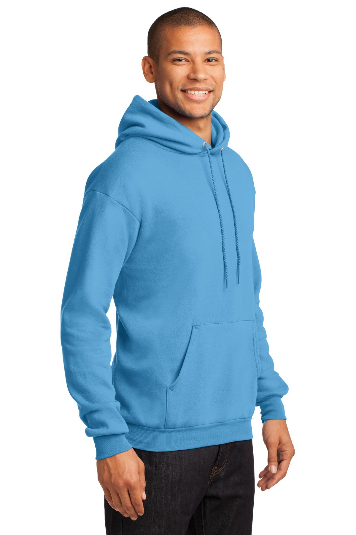 Unisex Core Fleece Pullover Hoodie - Aquatic Blue
