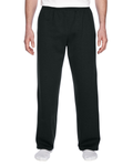 Unisex SofSpun® Open-Bottom Pocket Sweatpants - Black