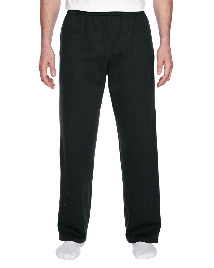 Unisex SofSpun® Open-Bottom Pocket Sweatpants - Black