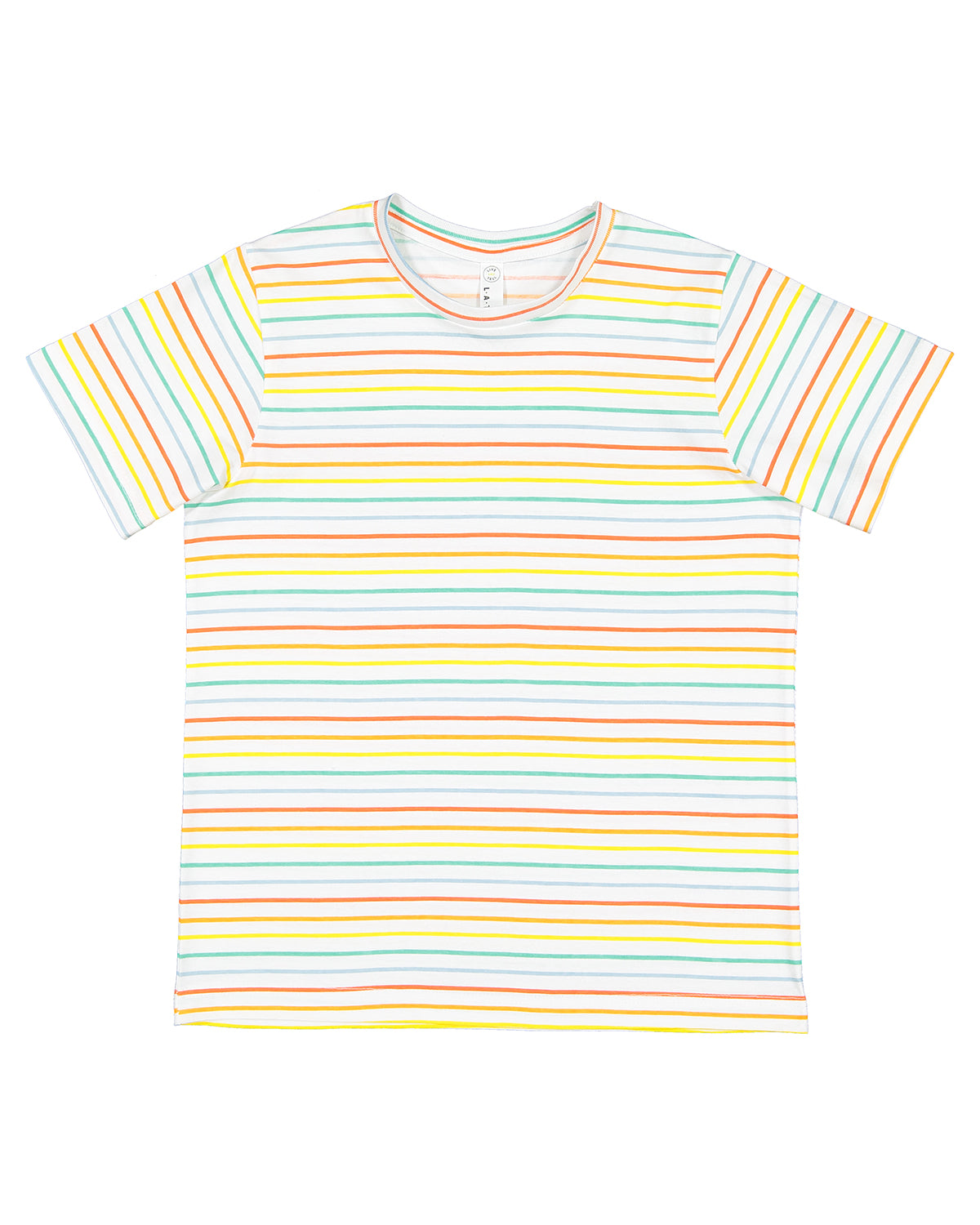Youth Fine Jersey T-Shirt - Rainbow Stripe