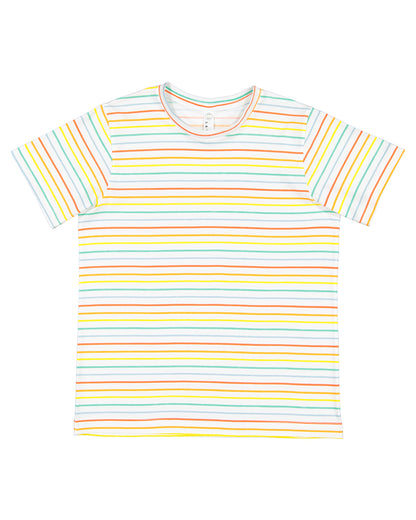 Youth Fine Jersey T-Shirt - Rainbow Stripe