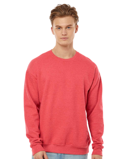 Unisex Fleece Crew - Heather Red