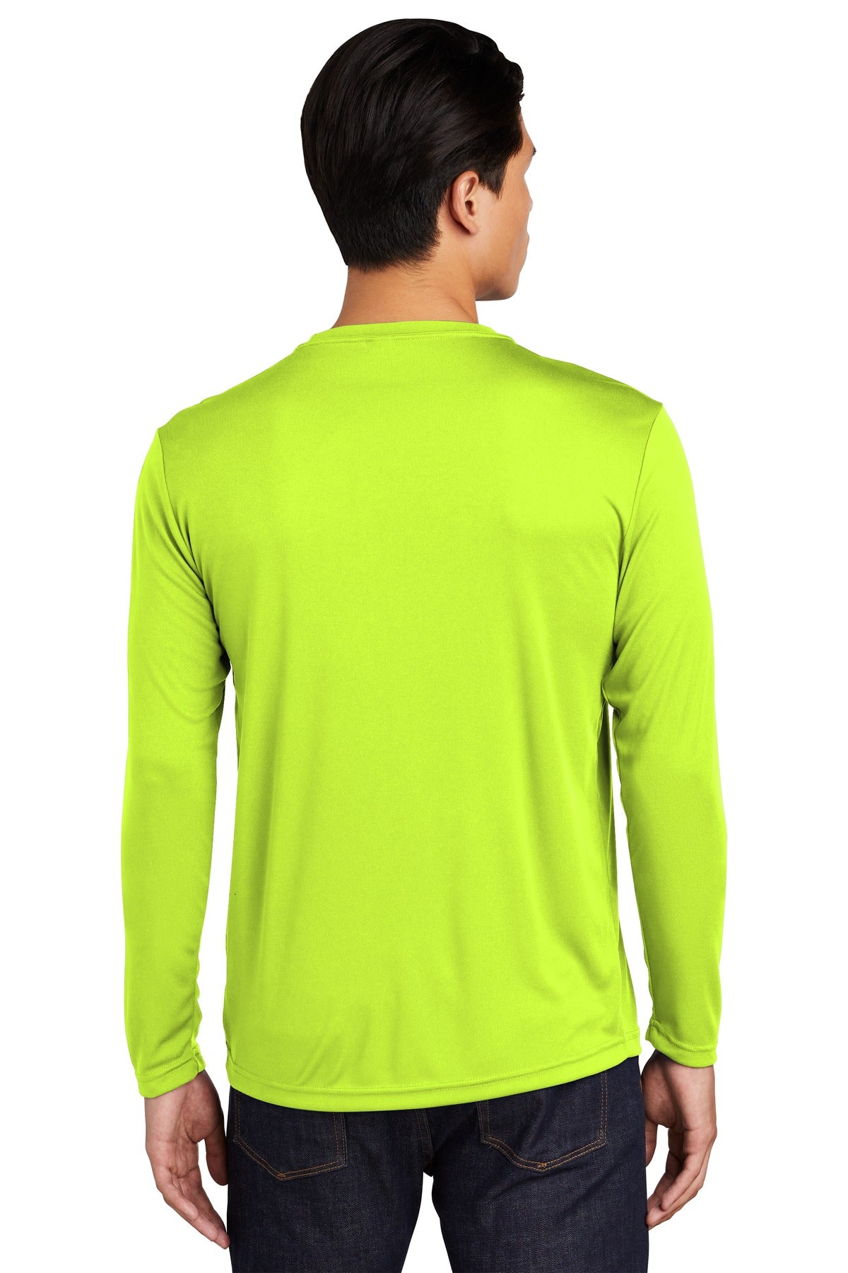 Unisex Long Sleeve PosiCharge Competitor Tee - Neon Yellow