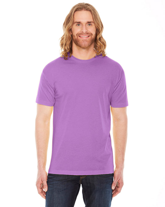 Unisex Poly-Cotton Short-Sleeve Crewneck - Orchid