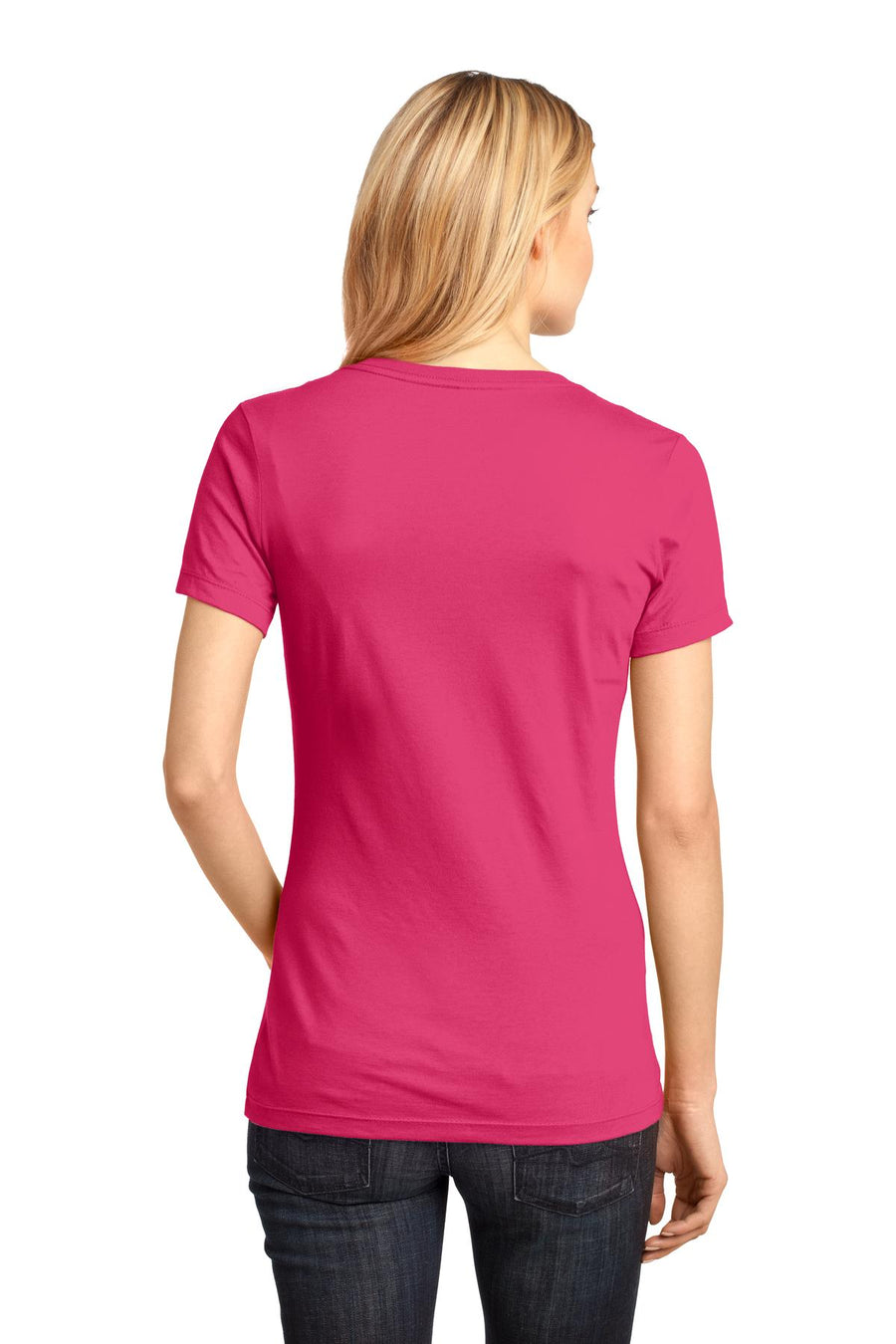 Women's Perfect Weight V-Neck Tee - Dark Fuchsia