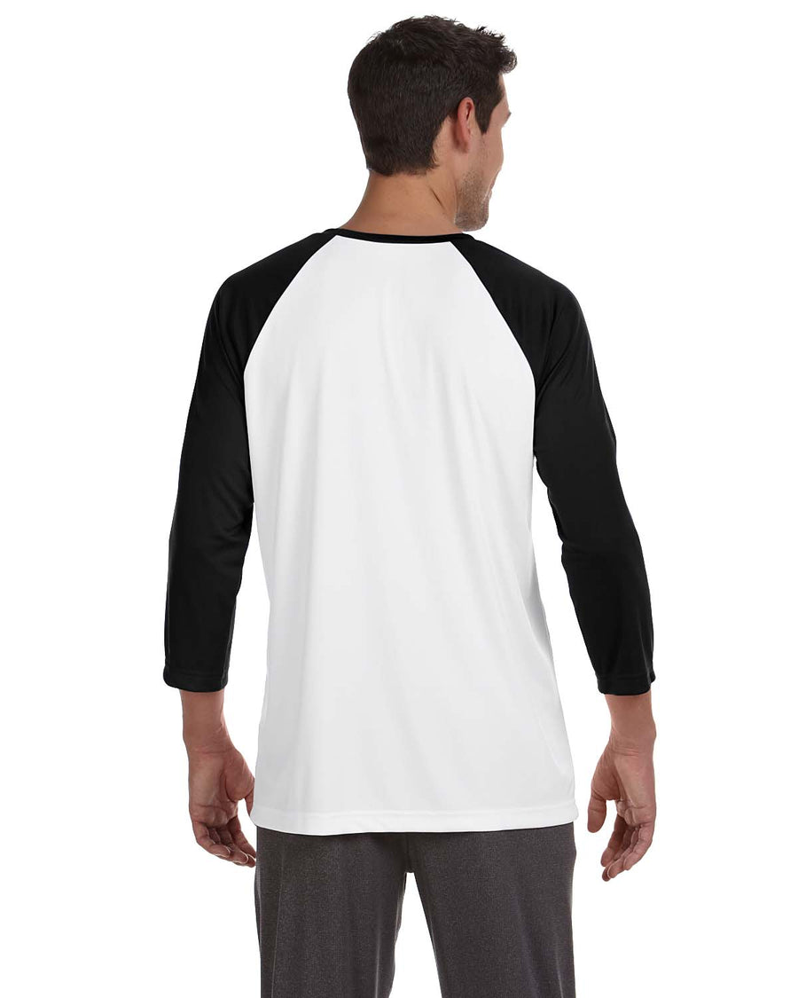 Unisex Baseball T-Shirt - White / Black