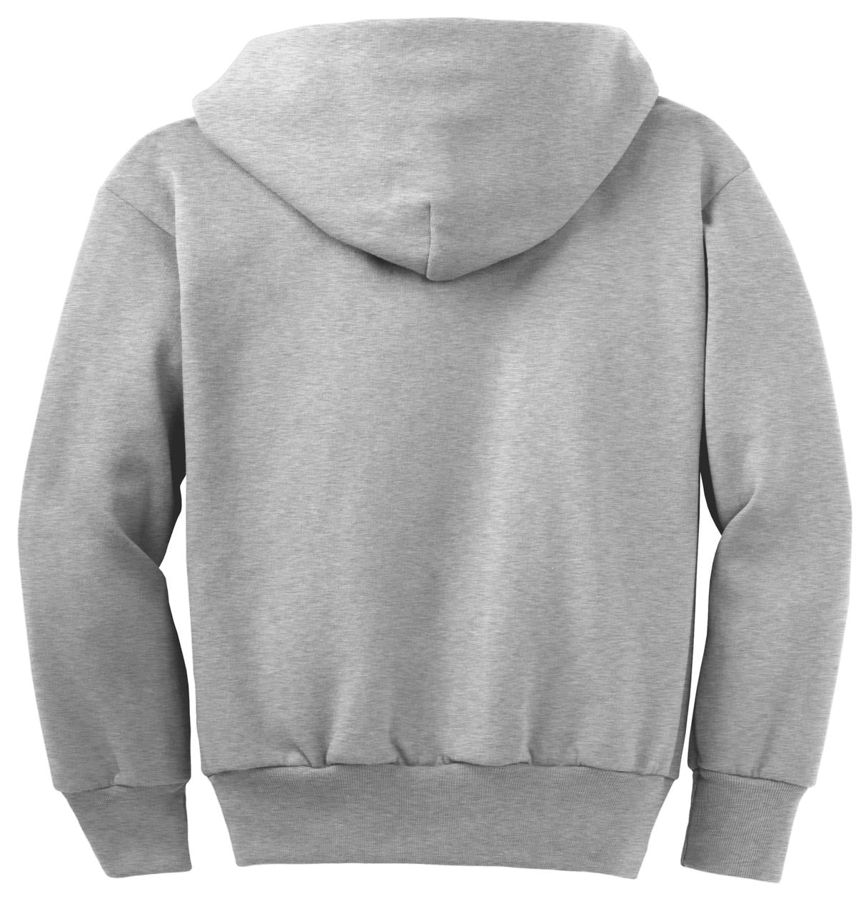 Youth Core Fleece Full-Zip Hoodie - Ash