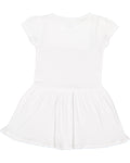 Toddler Baby Rib Dress - White