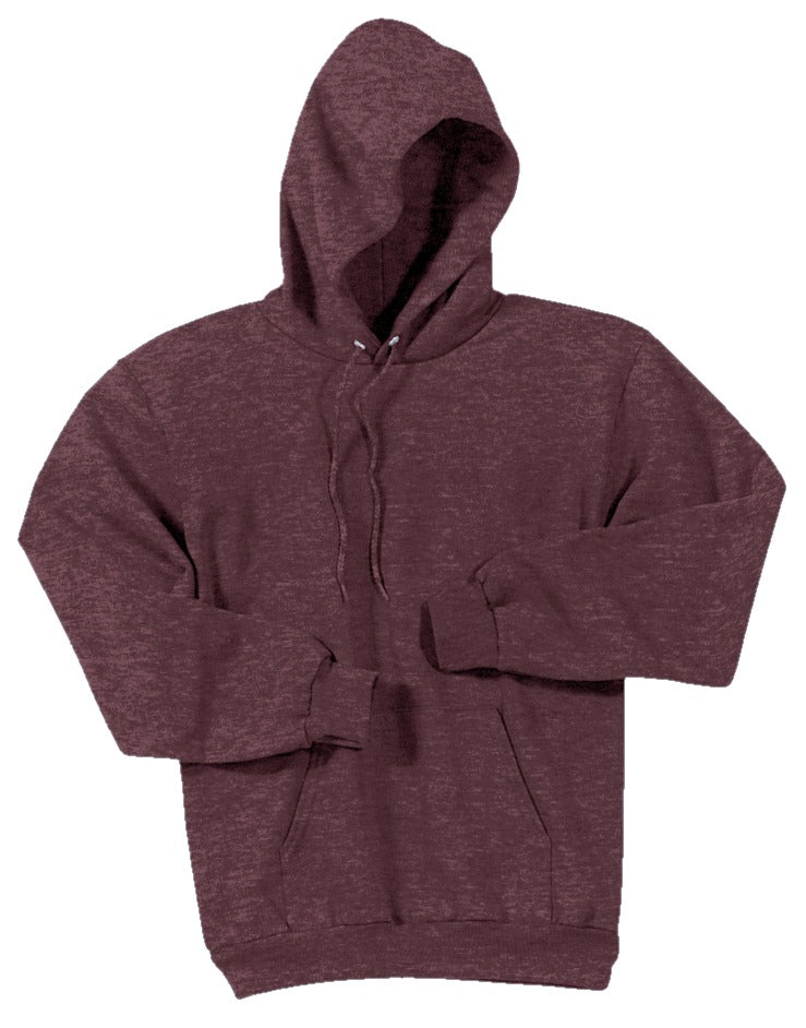 Unisex Core Fleece Pullover Hoodie - Heather Athletic Maroon