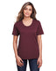 Core365 CE111W - Women's Fusion ChromaSoft��� Performance T-Shirt - Burgundy