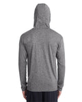 Unisex Performance®  Hooded T-Shirt - Heather Sport Black