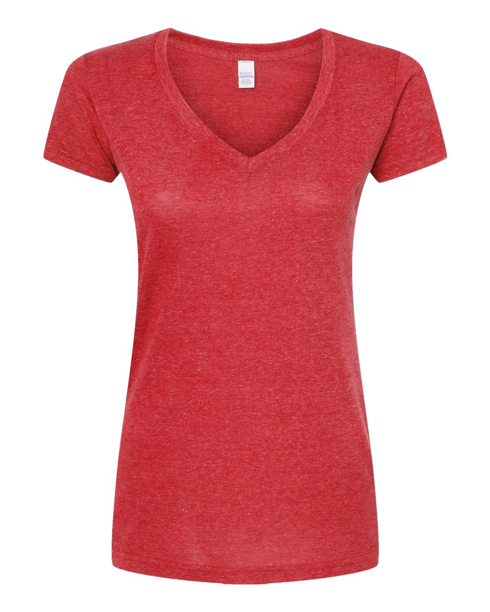 Women's Poly-Rich V-Neck - Heather Red