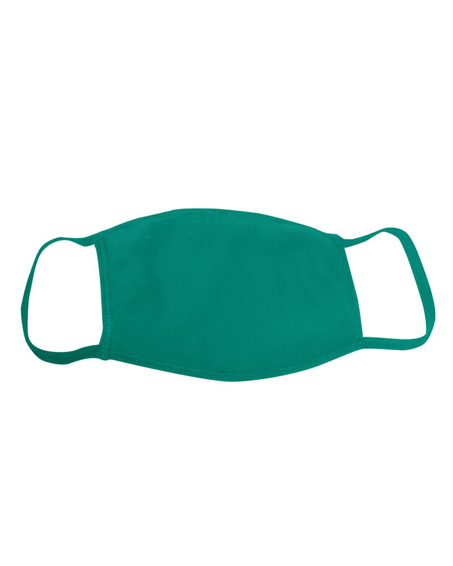25 Pack - USA-Made 100% Cotton Face Cover - Kelly Green
