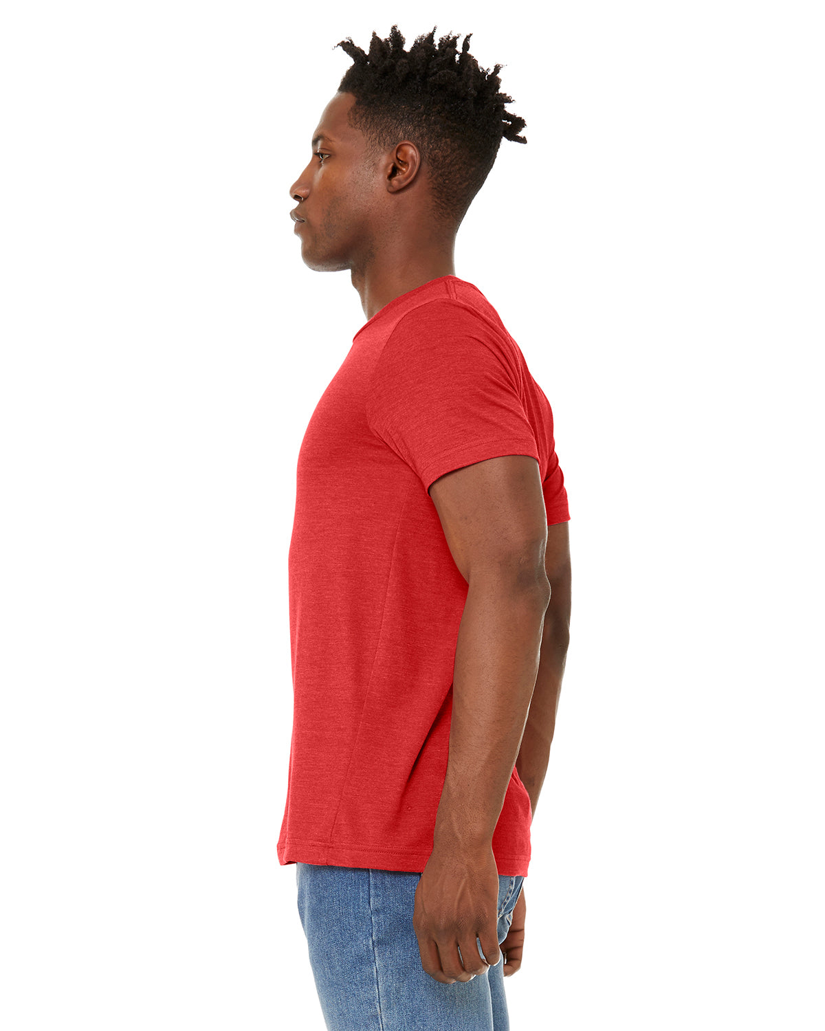Unisex Sueded T-Shirt - Heather Red