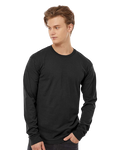 Unisex Heavyweight Long Sleeve Tee - Black
