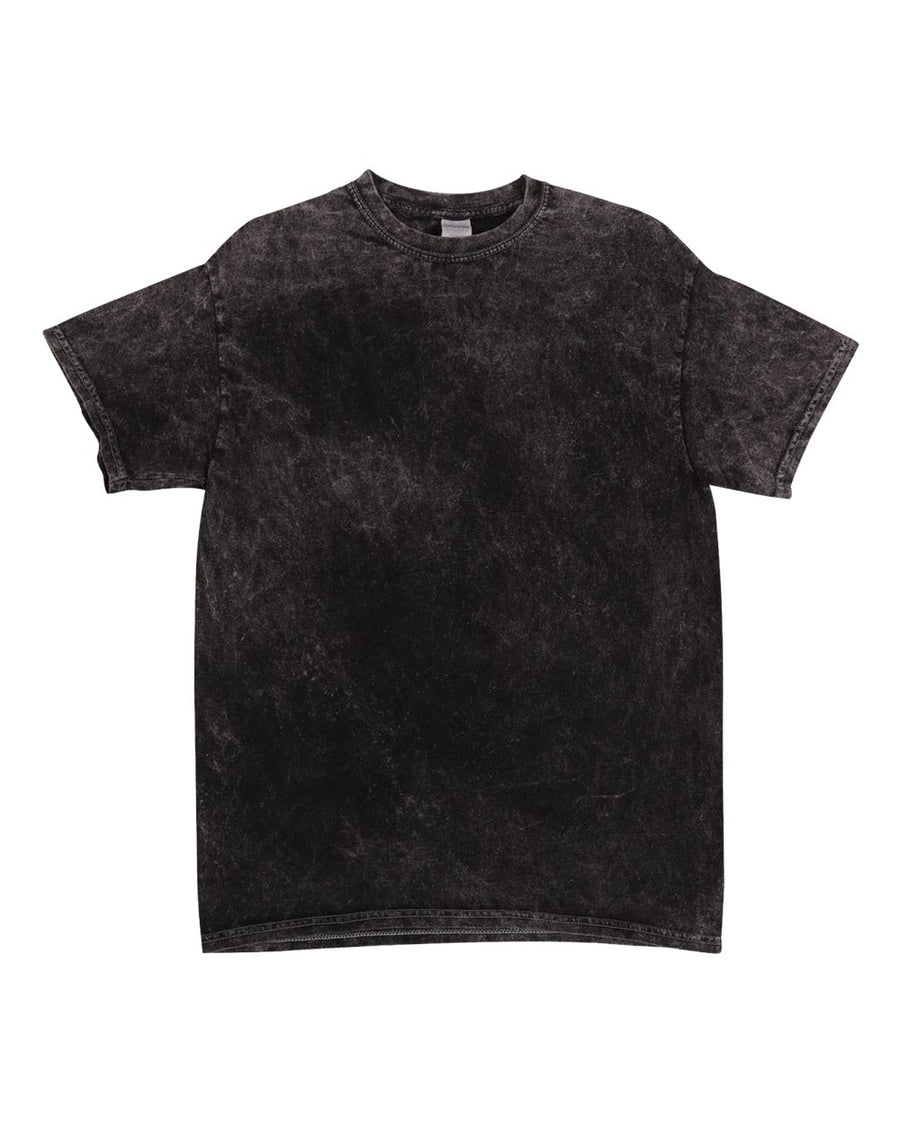 Unisex Multi-Color Spiral Short Sleeve T-Shirt - Black