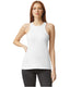 American Apparel 101CVC - Women's CVC Racerneck Tank - White