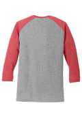 Unisex Perfect Tri 3/4-Sleeve Raglan - Red Fr / Gray Fr