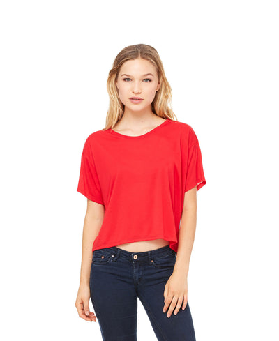 Women's Flowy Boxy T-Shirt - Red