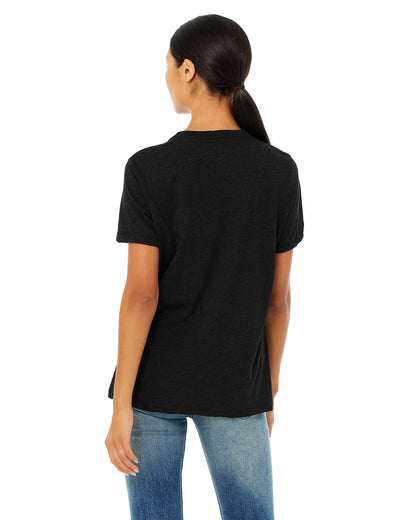 Women's Heathered Relaxed Jersey Short-Sleeve T-Shirt - Heather Black