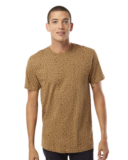 Unisex Fine Jersey T-Shirt - Brown Leopard