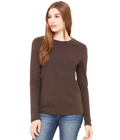 Women's Jersey Long-Sleeve T-Shirt - Chocolate