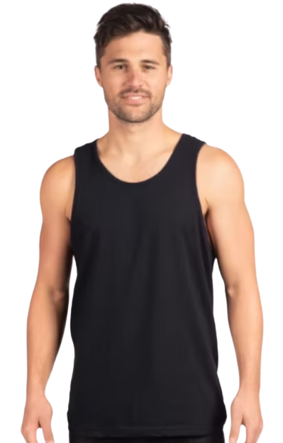 Men's Cotton Tank - Black