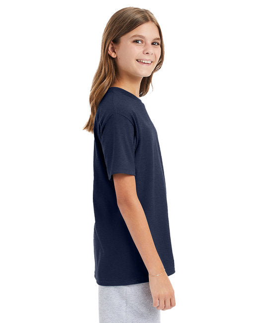 Youth Perfect-T Short Sleeve Tee - Heather Navy