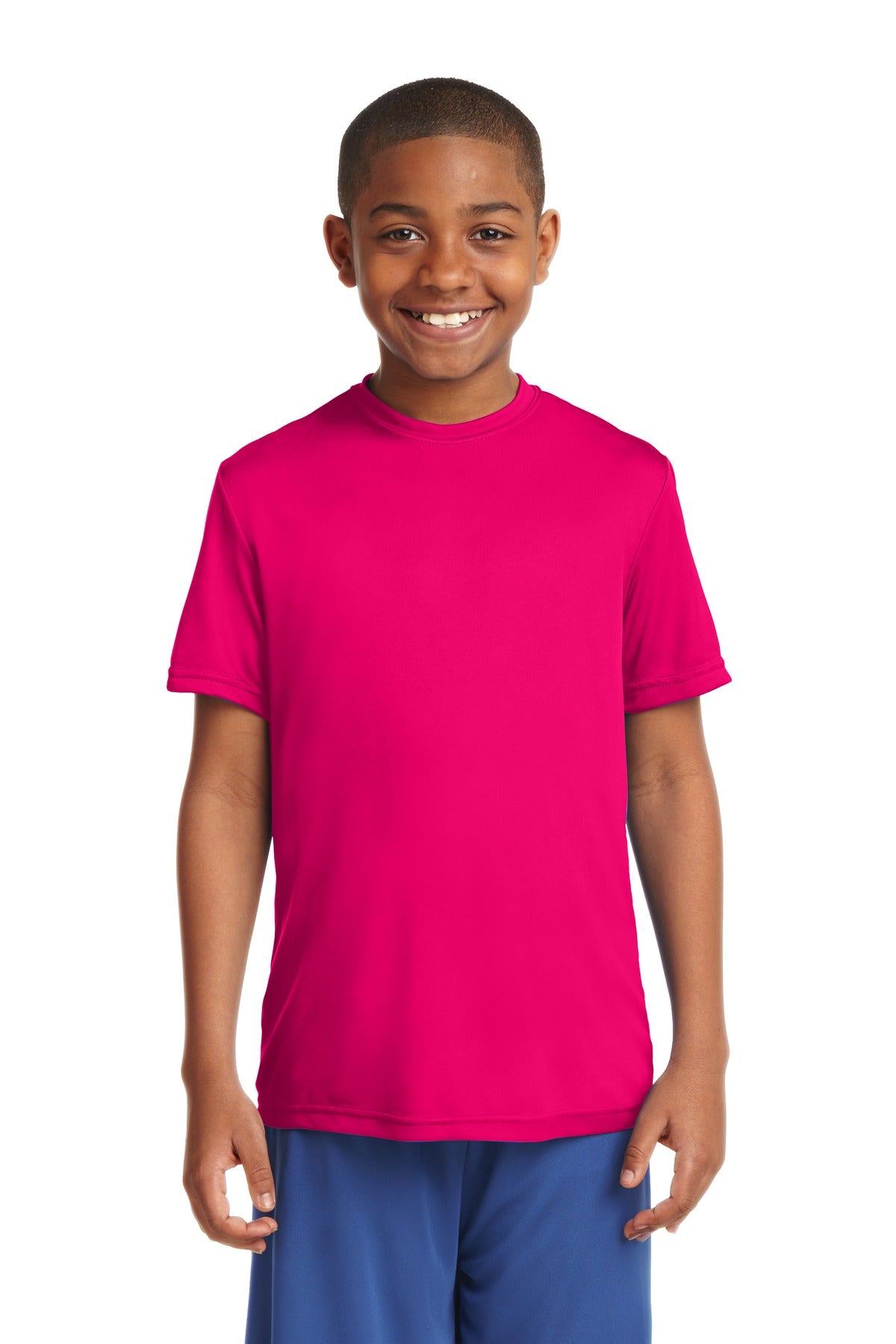 Youth PosiCharge Competitor Tee - Pink Raspberry
