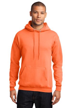 Unisex Core Fleece Pullover Hoodie - Neon Orange