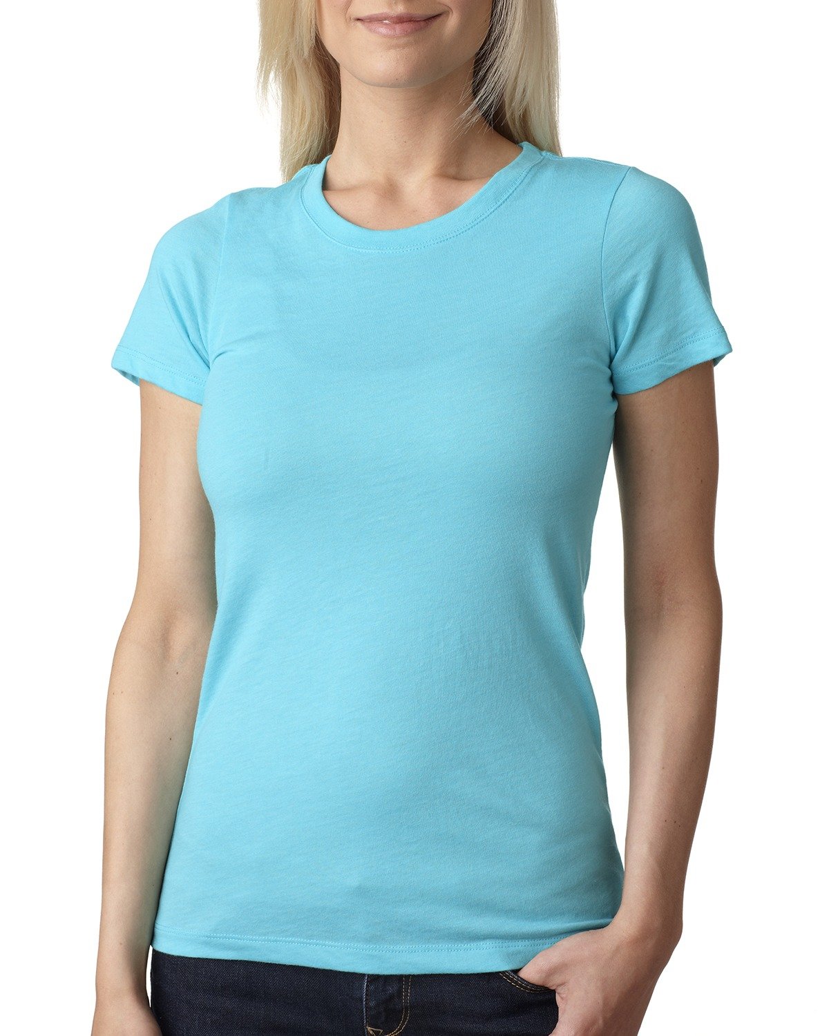 Women's Triblend Crew - Tahiti Blue