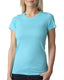Next Level 6710 - Women's Triblend Crew - Tahiti Blue