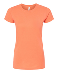 Women's Slim Fit Fine Jersey Tee - Coral
