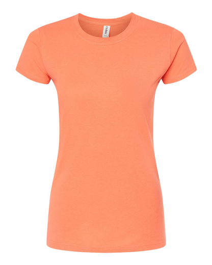 Women's Slim Fit Fine Jersey Tee - Coral